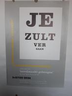 Originele poster Jurriaan Schrofer Je zult Ver Gaan, Verzenden, A1 t/m A3, Reclame, Rechthoekig Staand