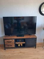 Tv meubel Mango hout met zwart staal., Ophalen, Zo goed als nieuw, 25 tot 50 cm, Minder dan 100 cm