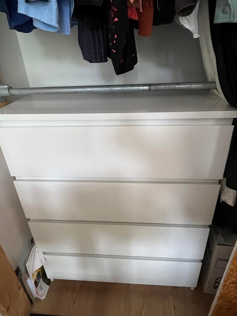 Ikea ladekast wit met 5 lades, Huis en Inrichting, Kasten | Ladekasten, 5 laden of meer, Ophalen, Gebruikt