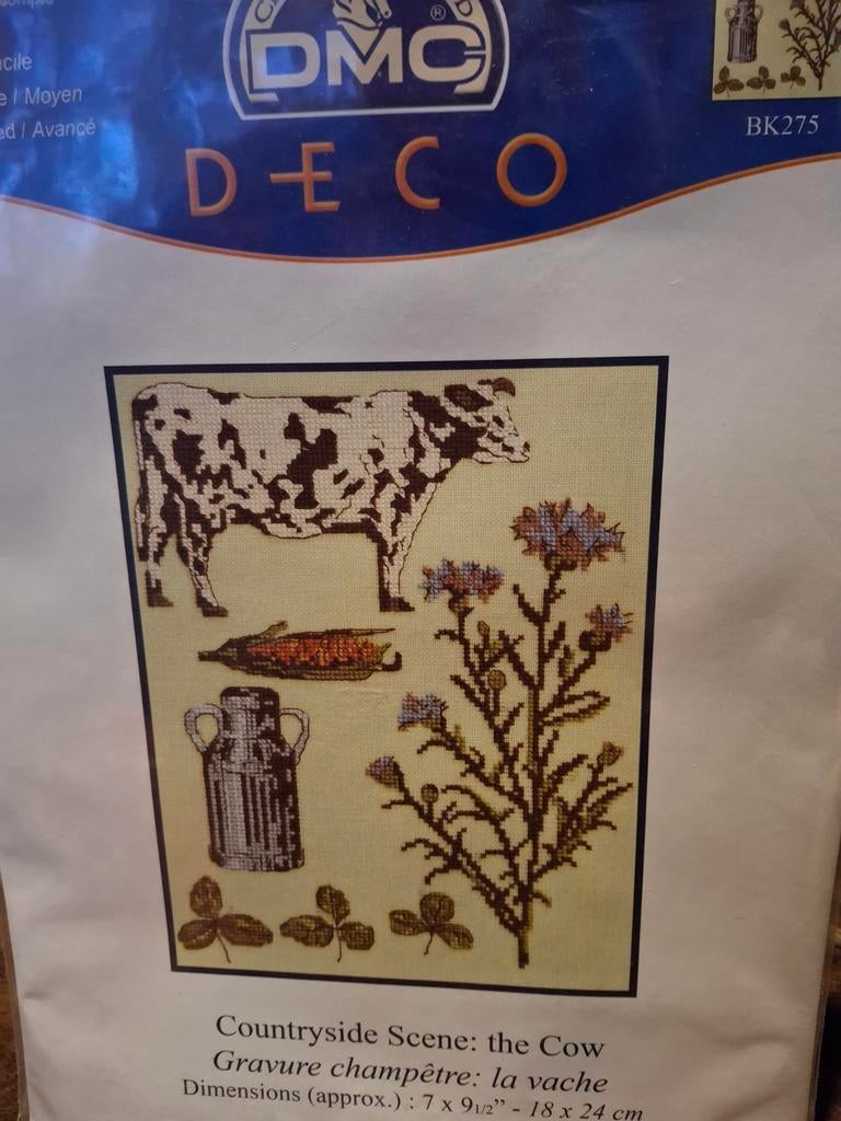 Koe -countryside, Ophalen of Verzenden, Nieuw, Borduurpakket