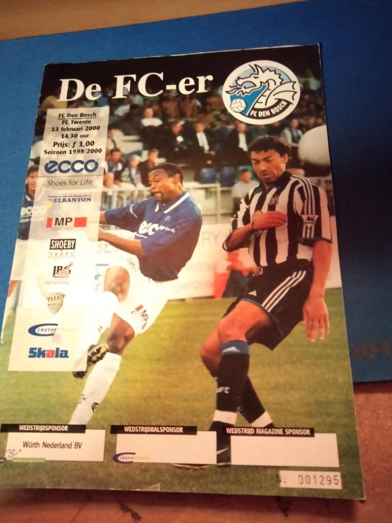 Fc den Bosch -fc Twente 99-00, Ophalen of Verzenden, Gebruikt, F.C. Twente, Boek of Tijdschrift