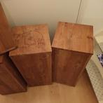 Teakhouten pilaren/zuilen - 4 stuks, diverse hoogtes, Ophalen, Gebruikt