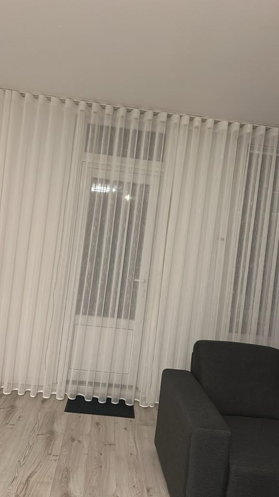 Inbetween gordijnen waves, Huis en Inrichting, Stoffering | Gordijnen en Lamellen, 200 cm of meer, Wit, Ophalen of Verzenden, Zo goed als nieuw