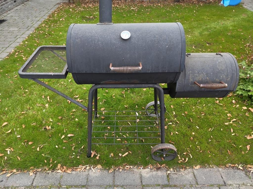 Houtskoolbarbecue met zijbrander, Ophalen, Gebruikt