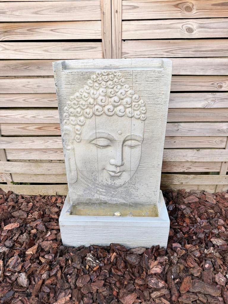 Buddha Waterornament, Waterpartij, met Verlichting!! FONTEIN, Ophalen, Gebruikt, Kunststof, Boeddhabeeld