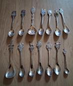 15x Verzilverd Souvenir Lepeltjes + Lepeldoos | Vintage, Ophalen, Zilver