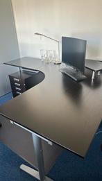 Ikea bureau met kast en vitrinekast, Ophalen, Gebruikt