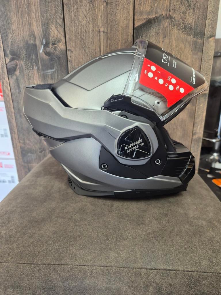 LS2 Flipover Helm L motor, scooter, bromfiets, Systeemhelm, Kinderen, Ophalen of Verzenden, L