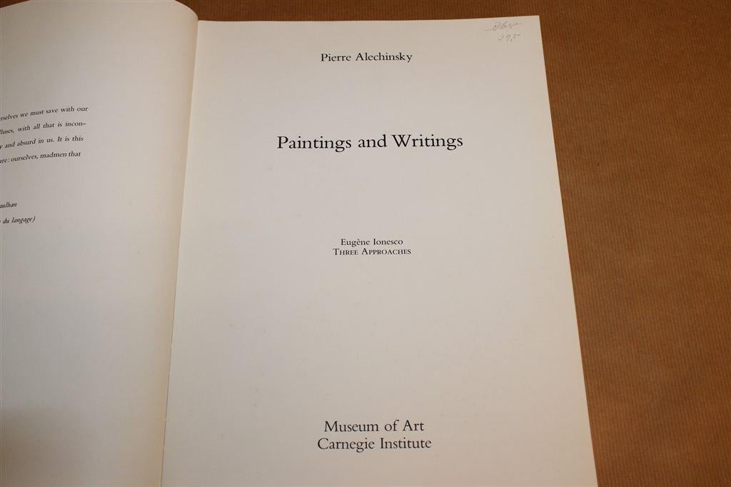 Pierre Alechinsky — Paintings & Writings, Groot Formaat, Ophalen of Verzenden, Gelezen