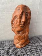 Vintage antiek beeldje met 3 gezichten, Ophalen of Verzenden