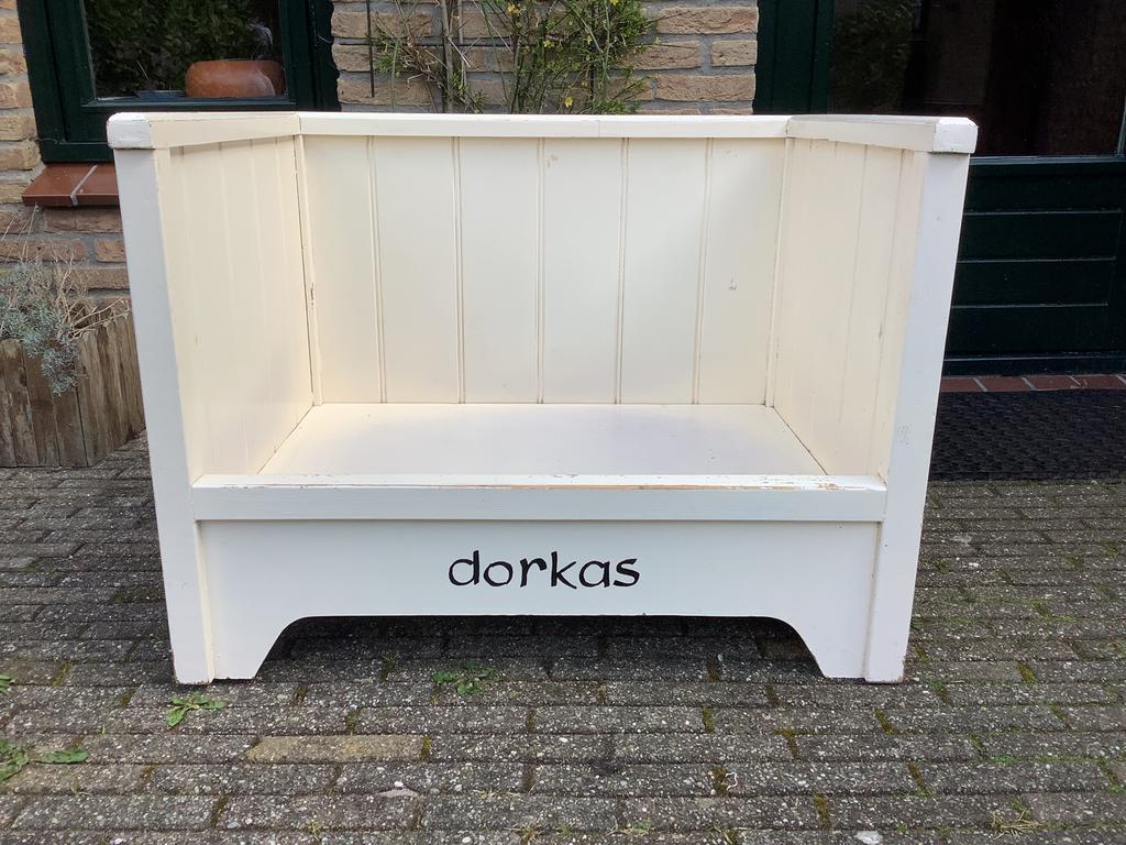 Mooie massief houten hondenmand, alleen ophalen., Dieren en Toebehoren, Ophalen of Verzenden, Gebruikt