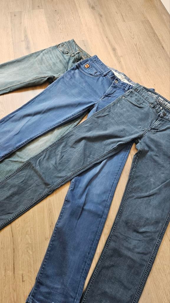 3x heren spijkerbroek 34/36 Vanguard, Cast Iron, PME Legend, Kleding | Heren, Ophalen of Verzenden, Zo goed als nieuw, Blauw, W33 - W34 (confectie 48/50)