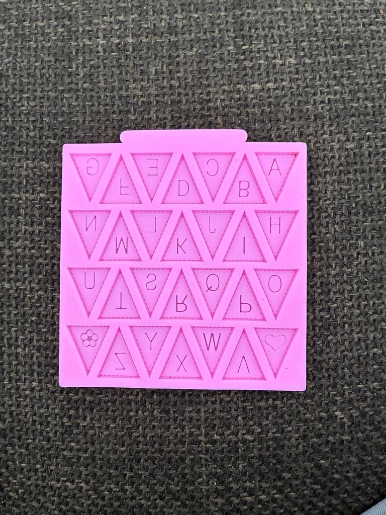 Nieuw Marsepein Chocolade Mal Alfabet Verjaardagsvlaggen, Overige typen, Nieuw, Ophalen of Verzenden, Roze