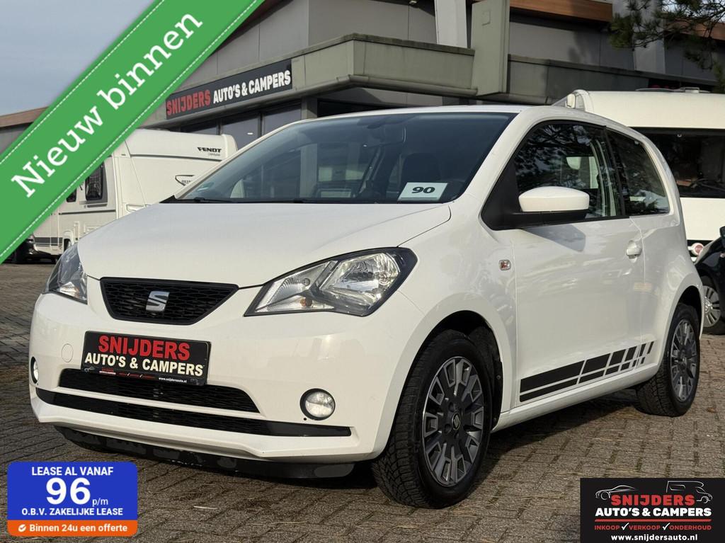 Seat Mii 1.0 Sport EcoFuel,super zuinig autorijden, Voorwielaandrijving, Stof, Gebruikt, Zwart