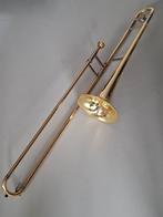 Tenortrombone, Yamaha met slide èn ventielen., Muziek en Instrumenten, Ophalen, Gebruikt, Met koffer