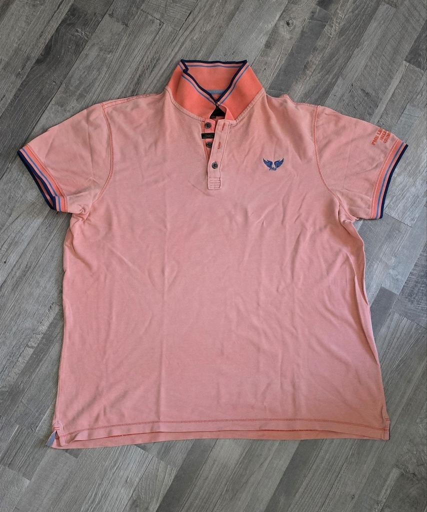 PME Legend XXL Heren Polo Zalmroze, Maat 56/58 (XL), Ophalen of Verzenden, PME Legend, Roze