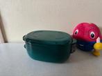 I.Z.G.S. 3 delig TUPPERWAVE 1,5 L Magnetronschaal TUPPERWARE, Ophalen of Verzenden, Gebruikt, Groen, Schaal