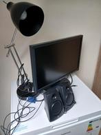 Set: Monitor, bureaulamp en Logitech boxjes, Ophalen of Verzenden, Gebruikt, VGA, Neovo (monitor), Logitech (speakers)