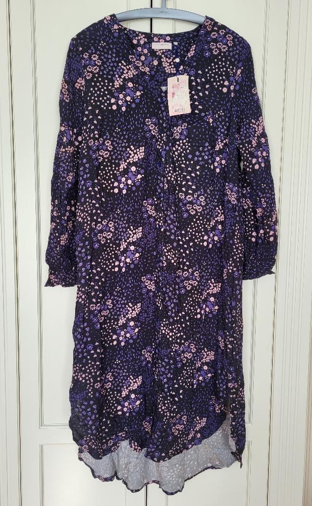 Nieuw! Only Carmakoma blousejurk, zwart, paars, maat 46, Kleding | Dames, Grote Maten, Nieuw, Ophalen of Verzenden, Only Carmakoma