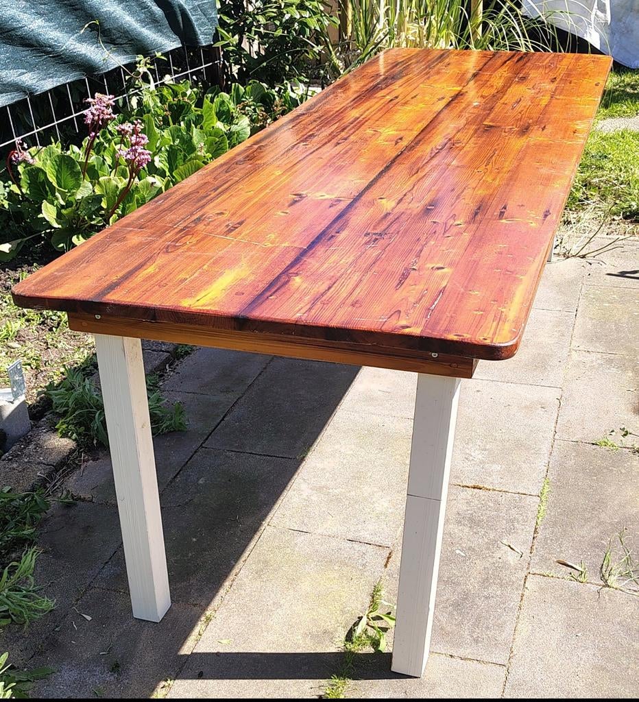Tuintafel, Ophalen, Gebruikt, Rechthoekig, Hout