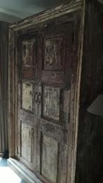 unieke hoge kast oud reclaimed teak, 100 tot 150 cm, 200 cm of meer, Teakhout, Zo goed als nieuw