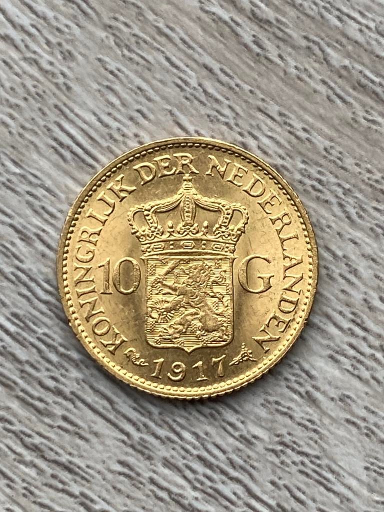 Gouden tientje, Postzegels en Munten, Ophalen of Verzenden, Koningin Wilhelmina, 10 gulden