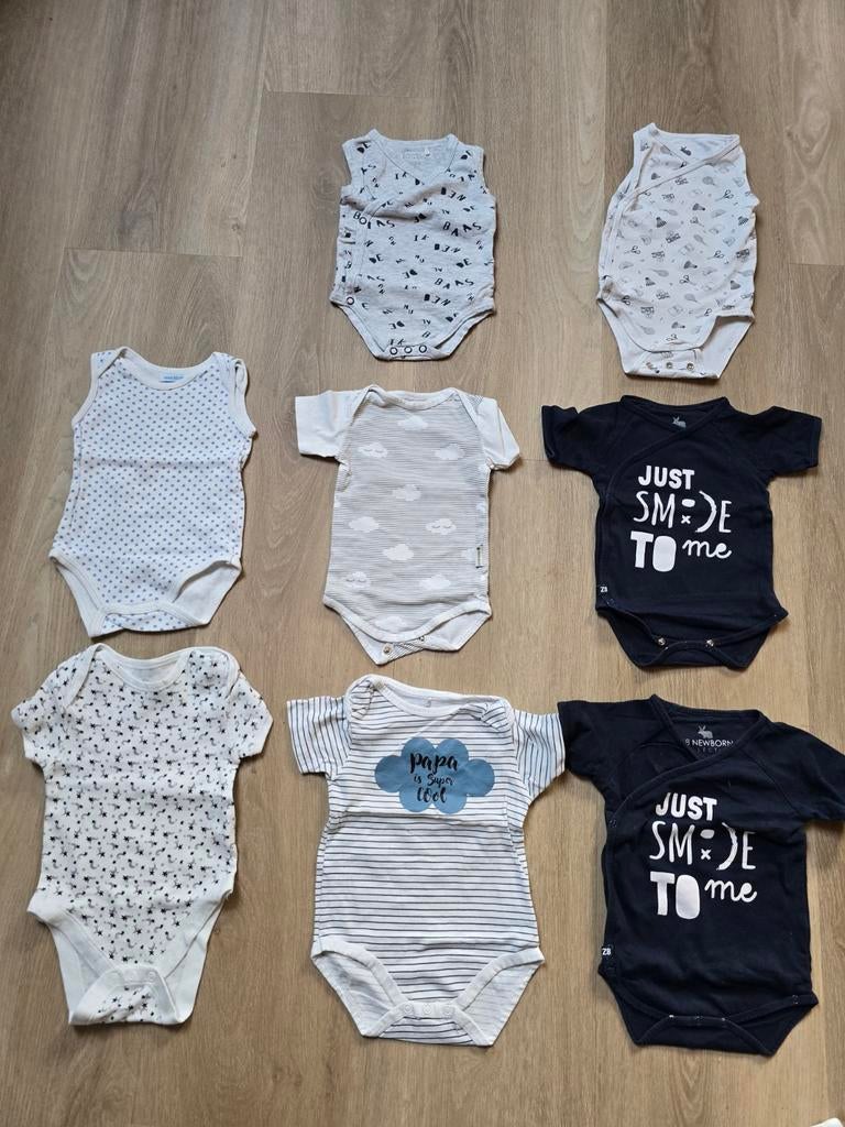 Kledingbundel set 8 rompers mt 62/68, Kinderen en Baby's, Babykleding | Maat 68, Ophalen of Verzenden, Zo goed als nieuw, Jongetje of Meisje