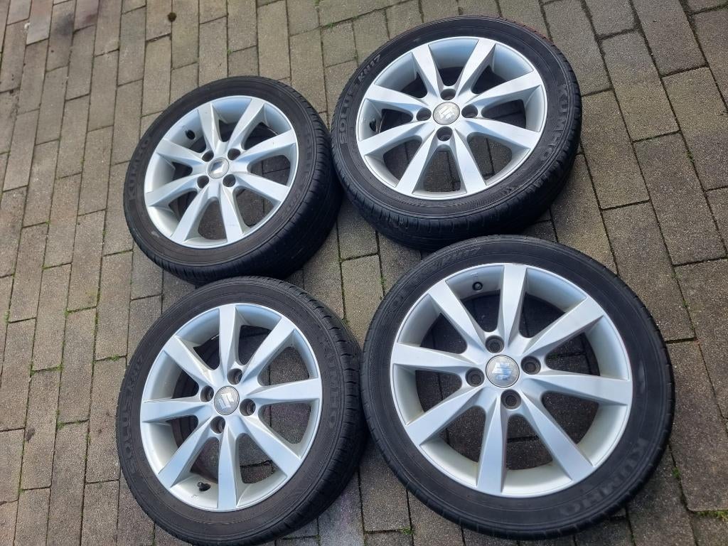 ❗15" Sportvelgen met banden 4x100 Aygo 107 C1 Swift Kia etc❗, Ophalen, 15 inch, 175 mm, Banden en Velgen