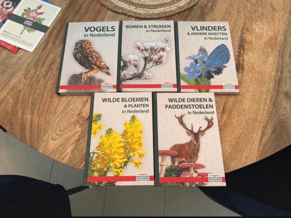 Natuurboeken Postcode Loterij: Vogels, Bomen, Vlinders, Bloe, Ophalen, Nieuw, Natuur algemeen