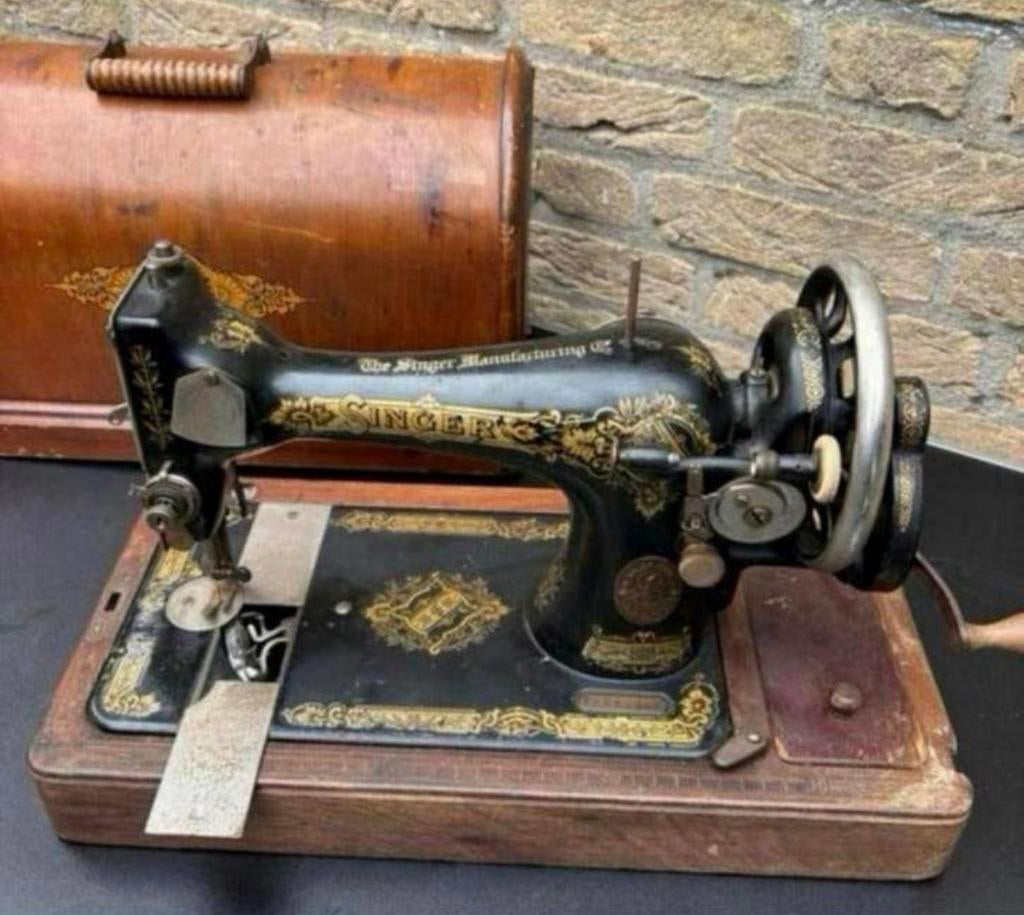 Vintage Singer handslinger Naaimachine nr: F8280758, Ophalen of Verzenden