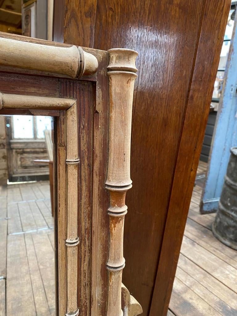 Stoere Sleetse spiegel Faux Bamboe, Ophalen, Rechthoekig, 50 tot 100 cm, Minder dan 100 cm