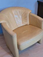 Leren stoel geel, Huis en Inrichting, Fauteuils, Ophalen of Verzenden