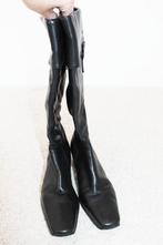 Zeer Mooie Leren Hush Puppies Laarzen - 30 (Maat 40) € 55,-, Hoge laarzen, Zwart, Ophalen of Verzenden, Zo goed als nieuw