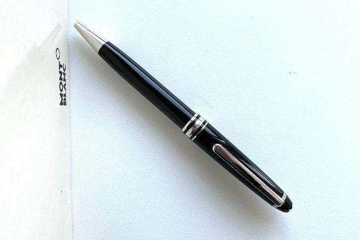Montblanc Meisterstück 164 Classique Balpen Platinum, Verzamelen, Pennenverzamelingen, Zo goed als nieuw, Balpen, Mont Blanc, Ophalen of Verzenden