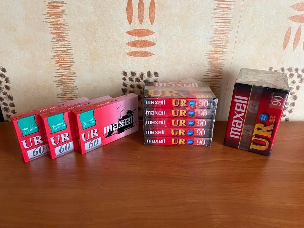 Nieuwe Maxwell UR60 + UR90 cassettebandjes, Cd's en Dvd's, Cassettebandjes, 2 t/m 25 bandjes, Overige genres, Ophalen of Verzenden