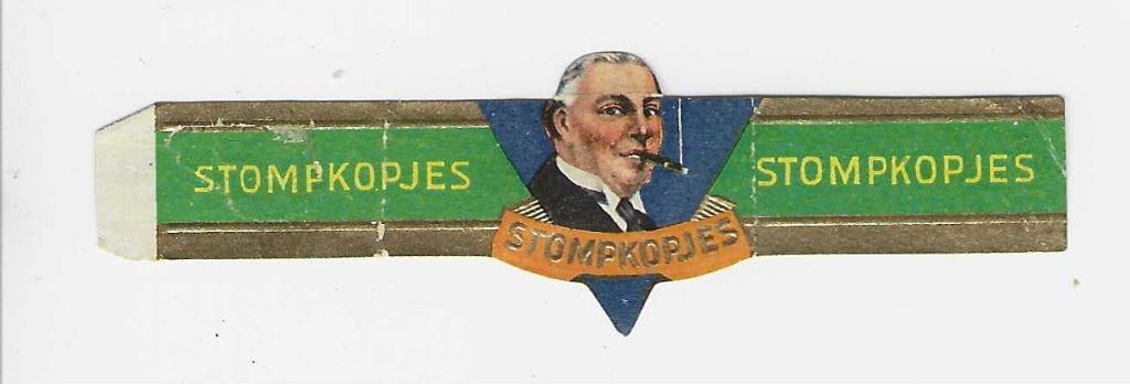 Klassiek 20 - 466    stompkop    sigarenbandjes, Ophalen of Verzenden, Gebruikt, Sigarenbandjes