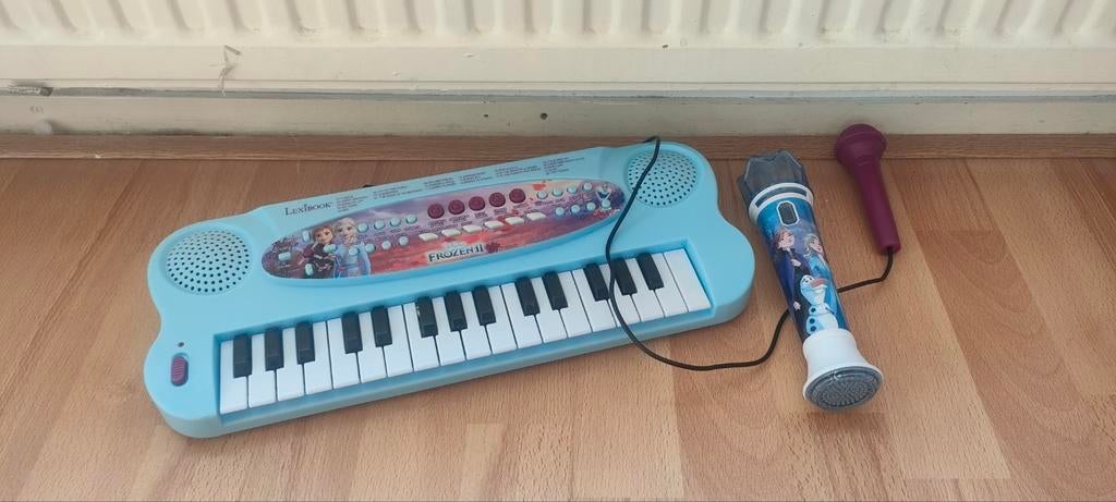 frozen keyboard en microfoon met muziek frozen 2 erin, Ophalen of Verzenden, Meisje