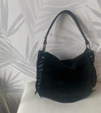 Gianni Chiarini suède schoudertas zwart, Sieraden, Tassen en Uiterlijk, Ophalen, Zo goed als nieuw, Zwart