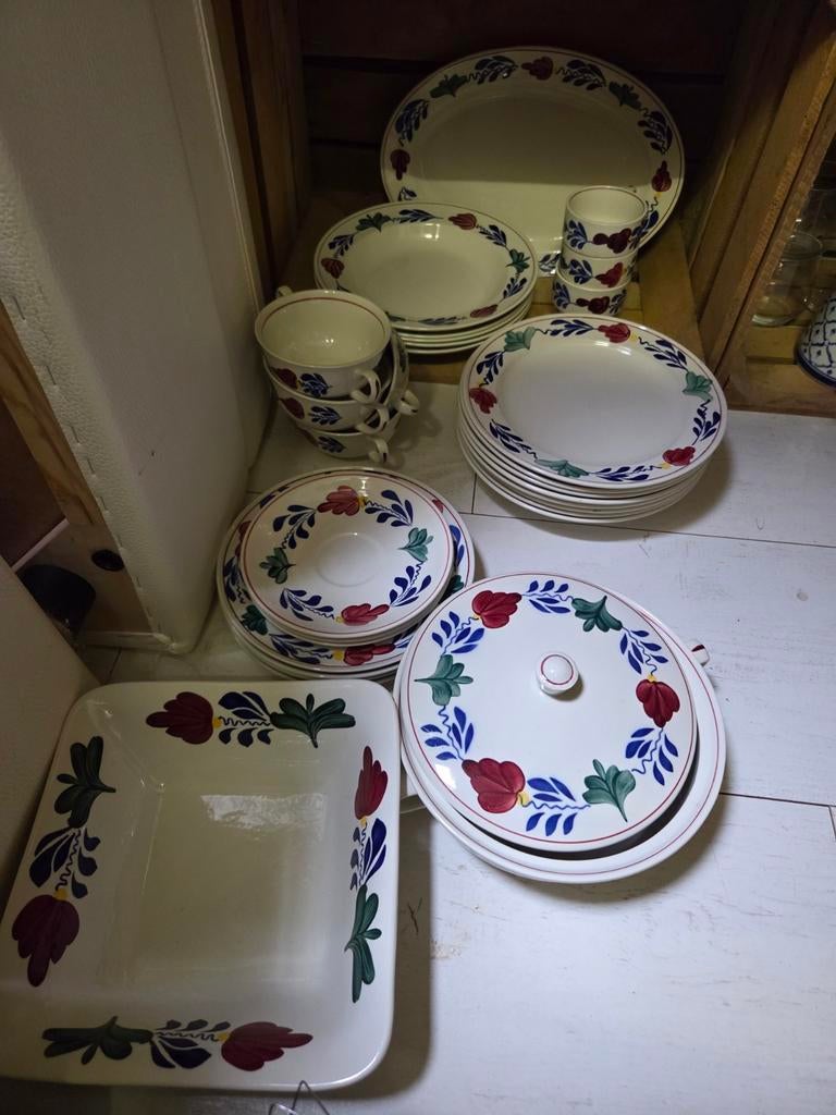 Boerenbont servies, Ophalen of Verzenden, Aardewerk, Boerenbont, Bord(en)