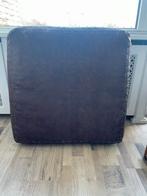 Leren poef - Lage zit, Ophalen, Gebruikt, Vierkant, Leer