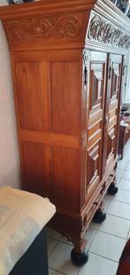 Oud Hollandse Kussenkast - Massief Eikenhout, Ophalen of Verzenden