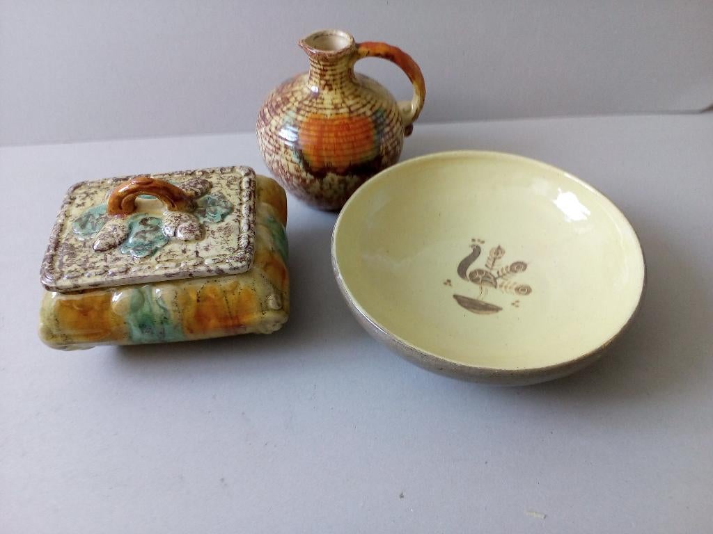 Brocante schalen/kruikvaas. Prijs p/st.vanaf, Antiek en Kunst, Curiosa en Brocante, Ophalen of Verzenden