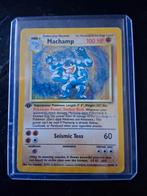Machamp Pokémon Kaart 1st Edition Holo, Ophalen of Verzenden, Gebruikt, Losse kaart, Foil