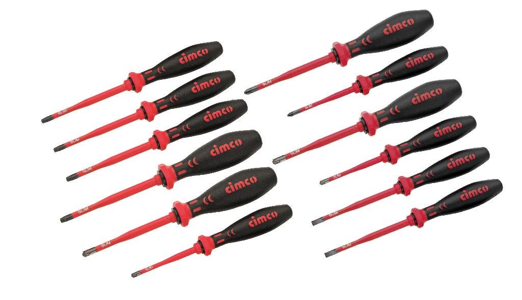 Cimco torx+ kruis/sleufschroevendraaier sets slim 1000v vde, Ophalen, Nieuw