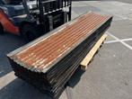 Zinken dakplaten  golfplaten met roest, industrieel mancave, Ophalen of Verzenden, Gebruikt, 75 m² of meer, Overige typen