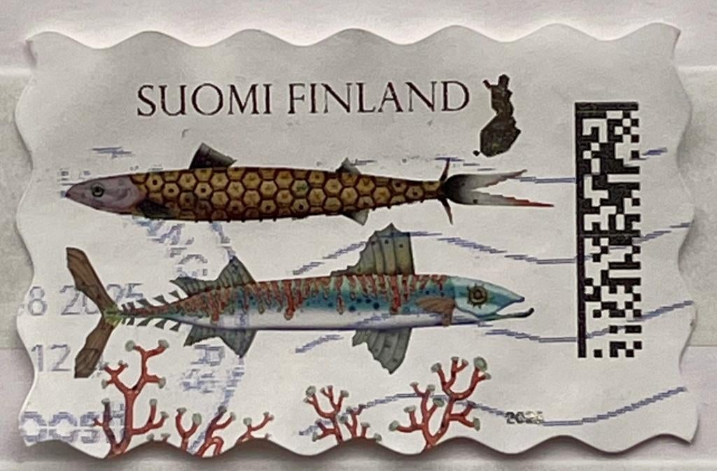 Postzegel Finland 2025 Geluksbedels, Verzenden, Finland, Gestempeld