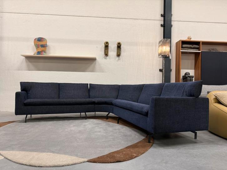 Nieuw Label van den Berg Kameo Hoekbank Blauw Stof Bank, Huis en Inrichting, Banken | Bankstellen, Nieuw, Hoekbank, Vierpersoons of meer