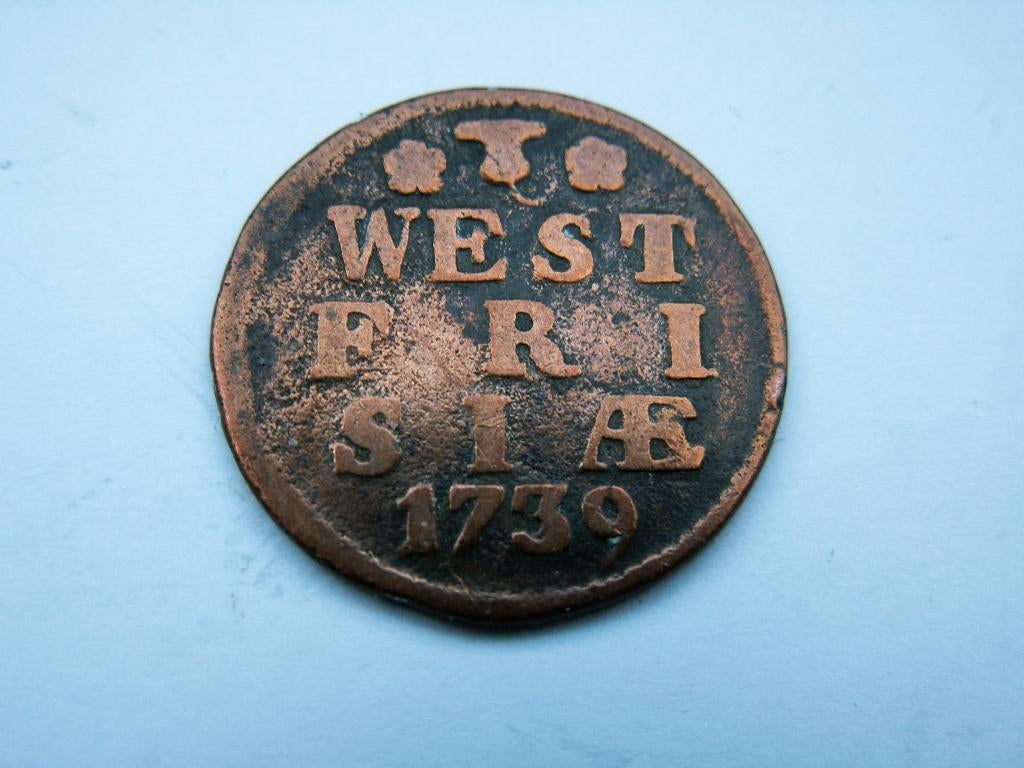 West Friesland.  Duit - 1739, Postzegels en Munten, Munten | Nederland, Verzenden, Vóór koninkrijk, Overige waardes, Losse munt