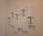 Witte wand Kapstok (hout), Huis en Inrichting, Woonaccessoires | Kapstokken, Ophalen, Hout, Wandkapstok, Minder dan 100 cm
