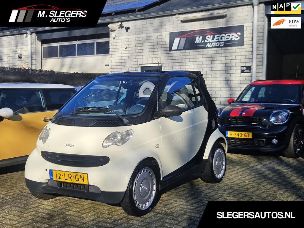 Smart Cabrio Cabrio & pure*Nieuwe APK*Nette auto!, Auto's, Smart, 21 km/l, Overige modellen, Cabriolet, Zwart